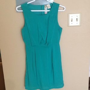 Teal/turquoise sheath dress - fully lined